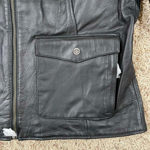 Harley-Davidson® Women's H-D Flex Layering Leather Jacket Outer Layer, Size XL - Picture 10 of 16